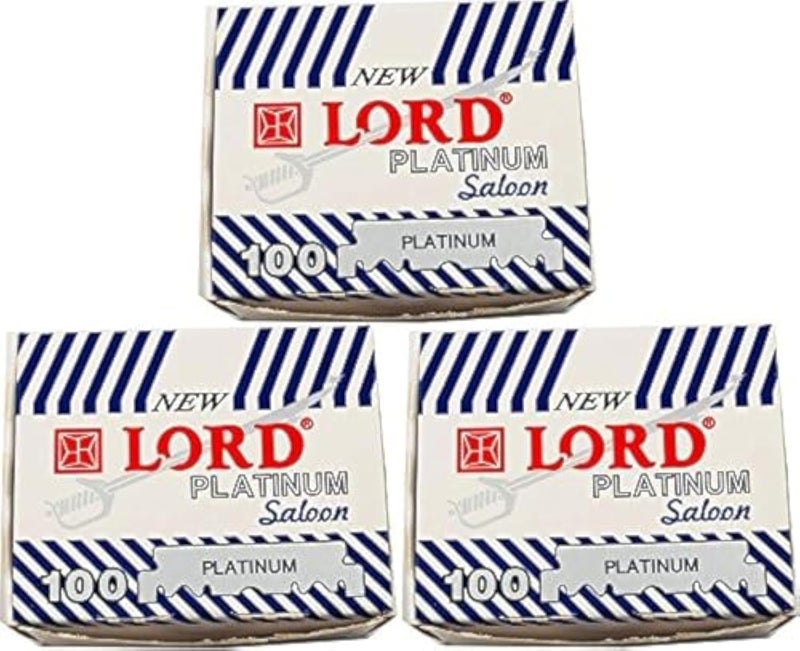 Lord Platinum Single Edge Razor Blades, 300 blades
